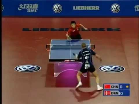 Sky Lob by Michael Maze in WTTC 2005, Beating HAO Shuai and WANG Hao But Finally teased by MA Lin.