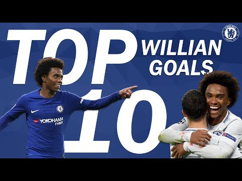TOP 10: Willian Goals | Chelsea Tops