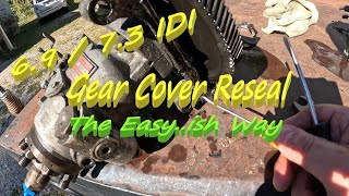 6.9 / 7.3 IDI Diesel - IP Gear Housing Reseal - The Easy Way - Ford - IH - Oil Leak Fix