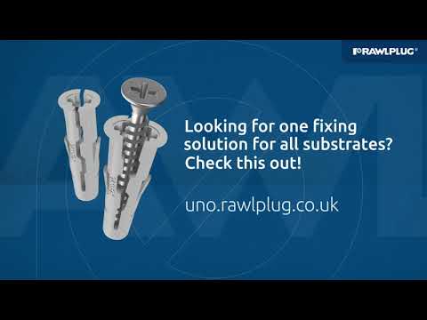 The most universal expansion plug, like no other - UNO® by @Rawlplug. 100% reliability of fixing.