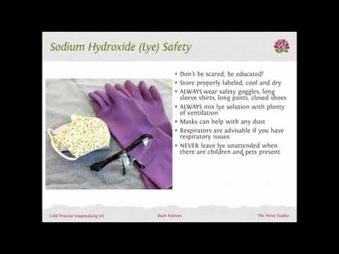 Sodium Hydroxide / Lye Safety - Cold Process Soapmaking
