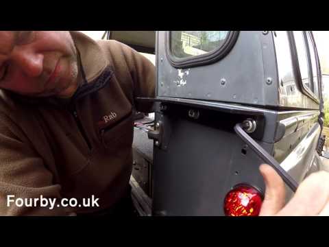 Land Rover 110 Restoration #14 "Raptor4x4 HD swing away spare wheel carrier"