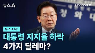 [뉴스A다!]  대통령 지지율 하락 4가지 딜레마? / 채널A / 뉴스A