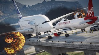 Two Planes Crash on Highway during Emergency Landing GTA 5
