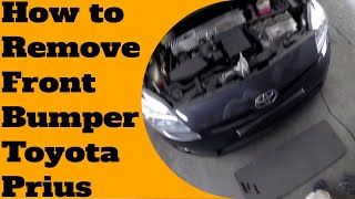 How to remove/replace  front bumper Toyota Prius 2010-2015