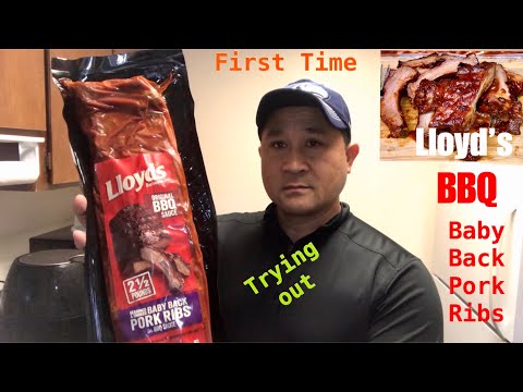 Trying out Lloyd's BBQ Baby Back Pork Ribs - YouTube