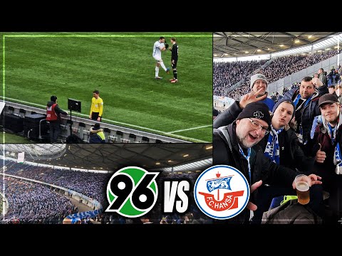 FINALLY CHEERING AGAIN + VAR LUCK! STADIUM VLOG: Hannover - Rostock | 6,000 Hansa fans | Stadium ...