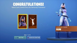 *UNLOCKING* The New EXCLUSIVE $1,000 "GLOW" Skin in Fortnite.. (Samsung Exclusive Skin)