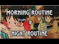 Morning Routine + Night Routine🌈🌷📚|| Study Motivation from Anime📝 #studymotivation #anime #morning