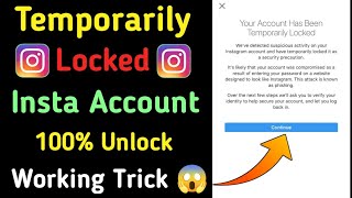 Your Account Has Been Temporarily Locked | Unlock Instagram Locked Account | P - 2 | Insta Problem