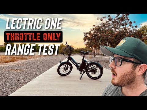 Lectric ONE Throttle Only Range Test - How far can it go?