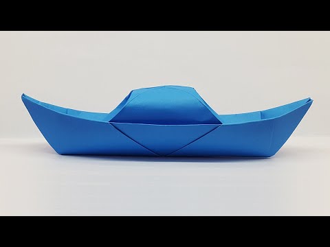 How to Make a Paper Canoe | Paper Boat Making Origami Tutorial