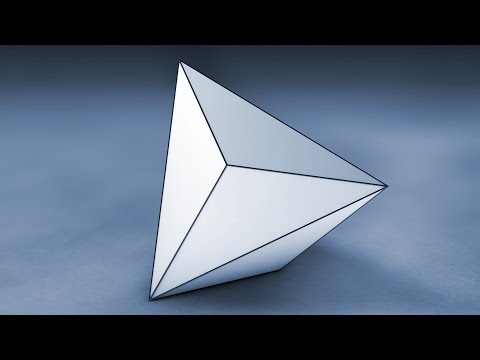 Solid Shapes And Their Nets: Triakis Tetrahedron / Тріакистетраедр / Триакистетраэдр