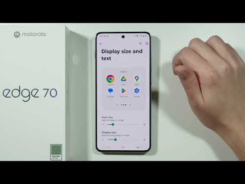 Motorola Edge 70: How to Change Font Size (Adjust Text Size)