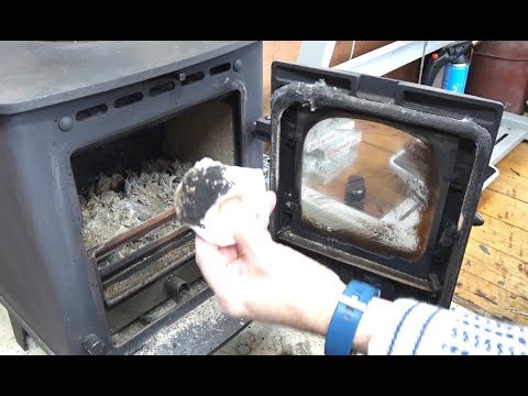 Cleaning Stove Glass Easy Peasy