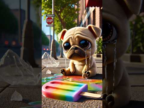 Saddest Dog of the Year! His Popsicles Melted, But He Found a Sweeter Friendship! 🍦💖