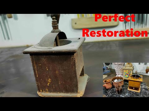 Rusty Old Coffee Grinder -Broken Coffee Grinder Restoration