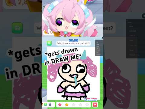 Chibi gets drawn in "DRAW ME" ROBLOX #shorts #chibidoki #vtuber