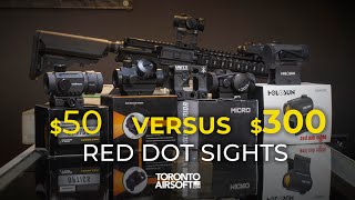 50 Dollar vs 300 Dollar Red dot sight. What's the difference TorontoAirsoft.com