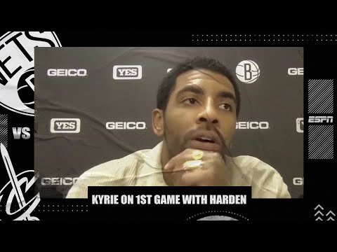 凱里-歐文談缺陣後的第一場比賽，與詹姆斯-哈登一起打球 - NBA on ESPN (Kyrie Irving talks first game back from absence, playing with James Harden | NBA on ESPN)