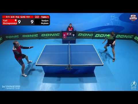 08:30 Yurii Shchepanskyi 2 - 3 Vadym Hryban West 1 WIN CUP 27.10.2022 | TABLE TENNIS WINCUP