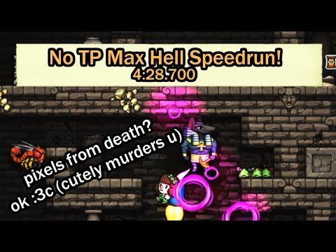 My Best Spelunky Speedrun Yet? (Max Hell Speedrun)