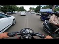 A Day In India By Motorcycle Riding Around The City Traffic