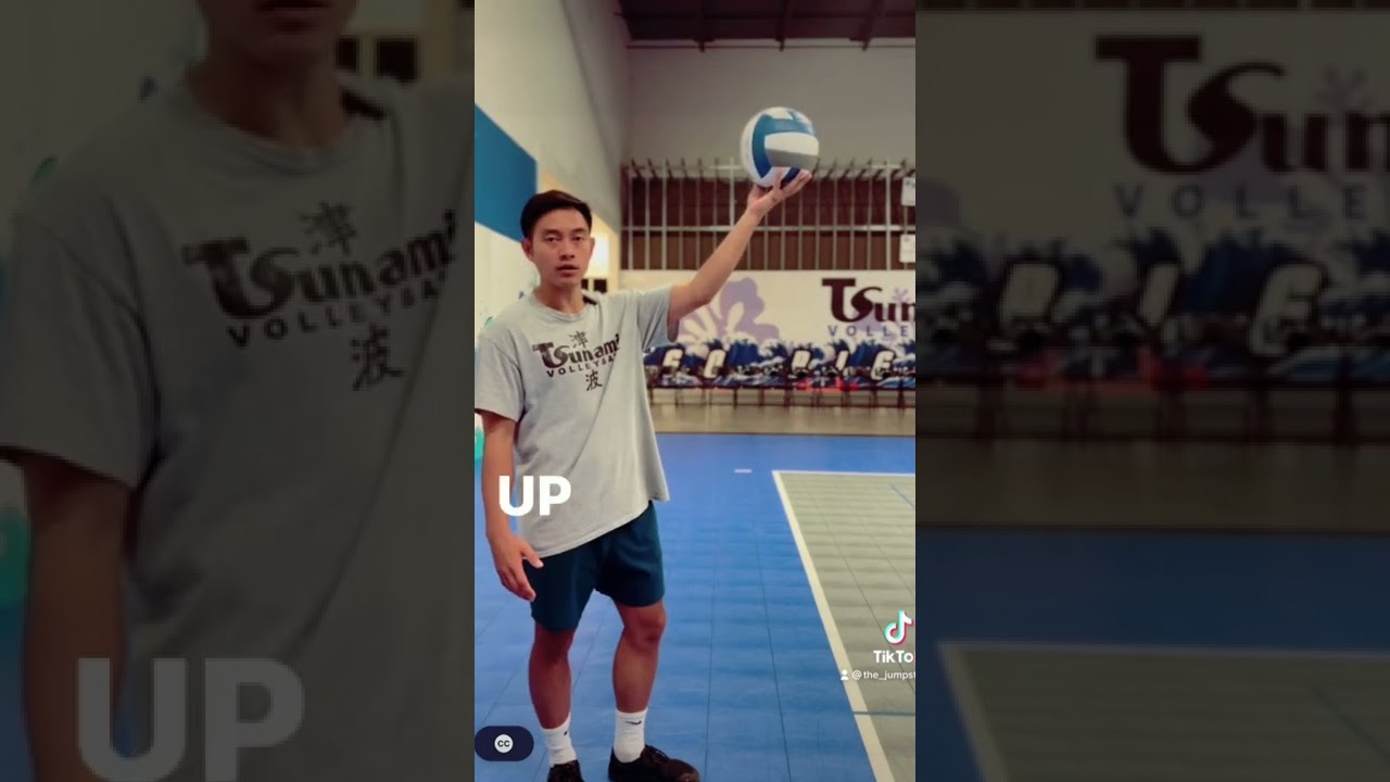 How to serve a volleyball