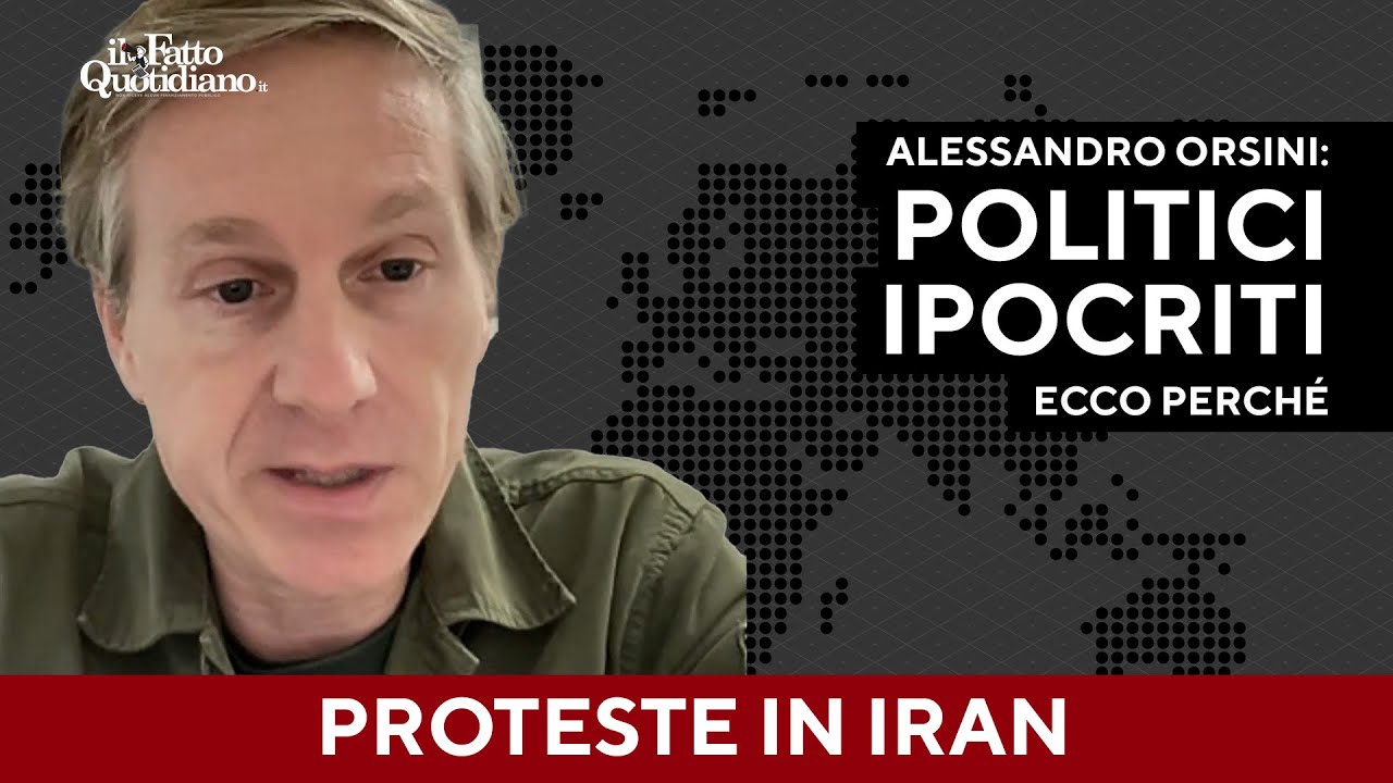 Proteste in Iran, Orsini spiega le minacce esistenziali dello Stato e attacca la politica italiana