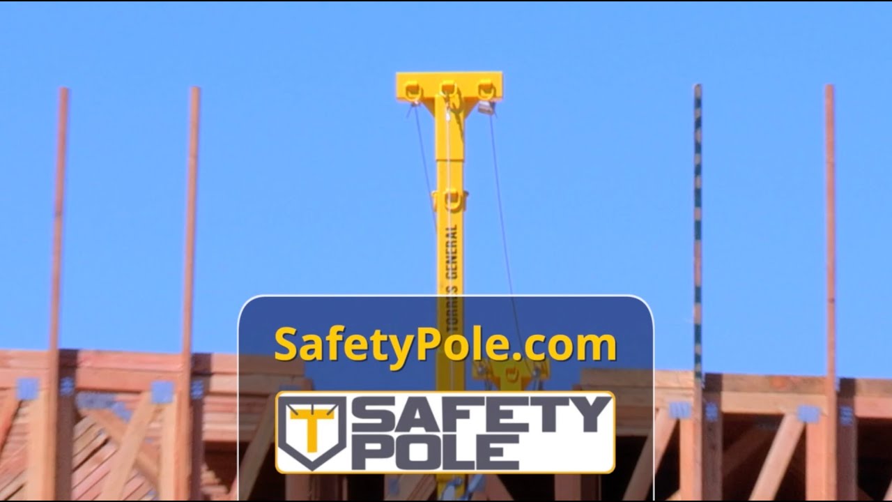 Safety Pole,  An  overhead fall protection system for Const Framing  that decreases falls on site.
