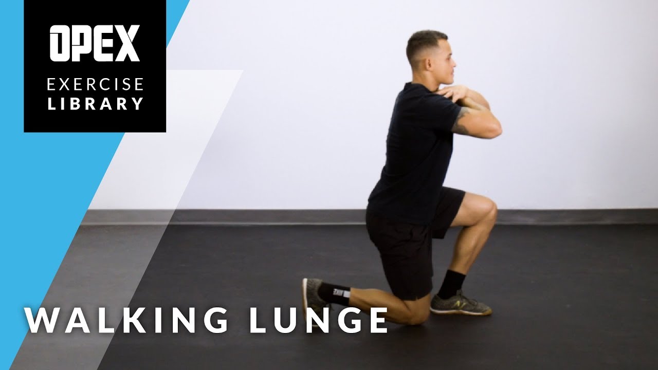 Walking Lunge - OPEX Exercise Library - YouTube