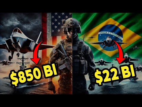 FORÇAS ARMADAS do BRASIL vs ESTADOS UNIDOS: O Brasil seria DIZIMADO | Segredos do Mundo Militar