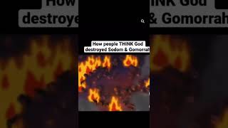 How God Destroyed Sodom &amp; Gomorrah!! 😳😱#god #bible #supernatural #shorts