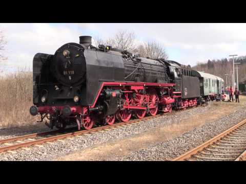 Die legendäre Baureihe 01 unter "Volldampf" Teil 1