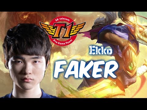 SKT T1 Faker EKKO Mid vs Azir 5.17 | League of Legends