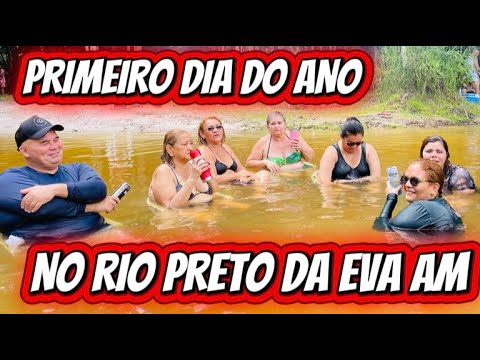 PRIMEIRO DIA DO ANO NO RIO PRETO DA EVA AM - ALTO RIO 🌴🏕️🌊🐟🎣🥂