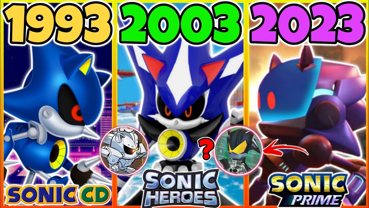 TODAS as Versões do METAL SONIC! Do CD até o PRIME (1993 - 2023 Evolução Atualizado)