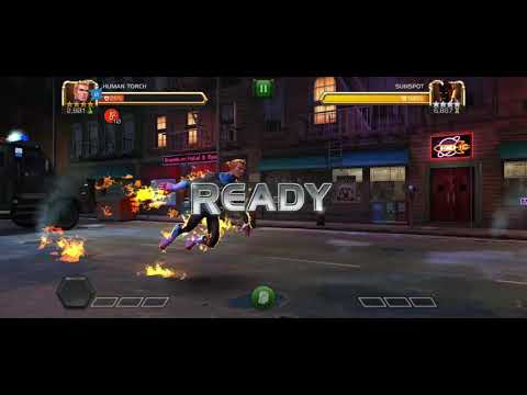 Human Torch  vs Sunspot