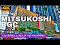 MITSUKOSHI BGC Full Walking Tour 2026 4K HDR Philippines Bonifacio Global City Street Mall Tour