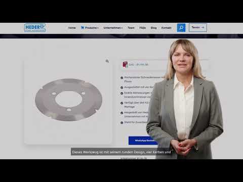 🔧 Präzision in Perfektion: Das 81 TM-3B Schneidemesser von Heder