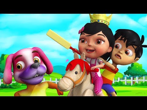Chal Mere Ghode Tik Tik | Hindi Rhymes for Children | चल मेरे घोड़े टिक टिक | Kids Channel India