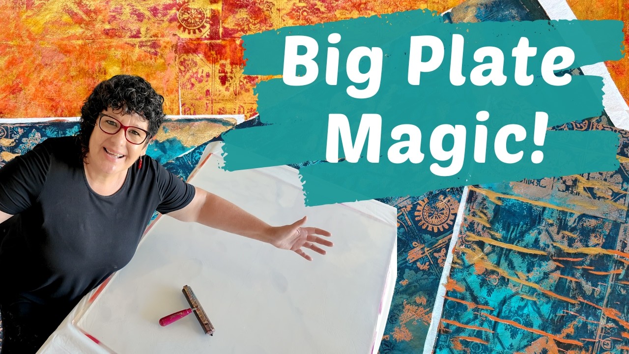 I Tried Image Transfers on a GIANT Gel Plate (You Need to See This)