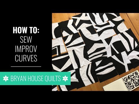 How to sew improv curves, with Rebecca Bryan