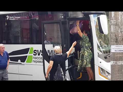 Protestatarii lui Ilan Şor aduşi organizat la Chişinău