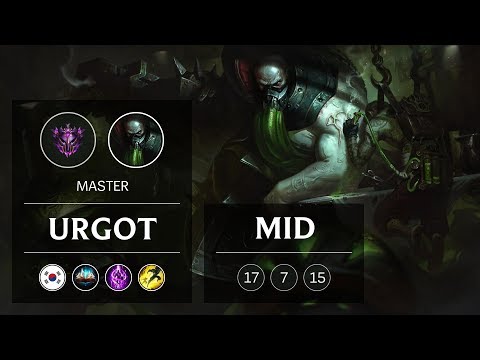 Urgot Mid vs Swain - KR Master Patch 9.2