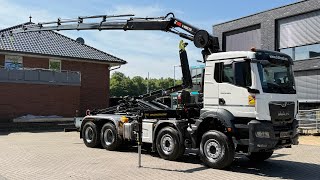 Новый крюковой мультилифт MAN TGS 35.520 TGS 35.520 8x4 Abrollkipper + Kran HIAB 228-6 | Изображение 4 - Autoline