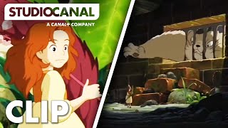 Escaping the cat - Arrietty clip