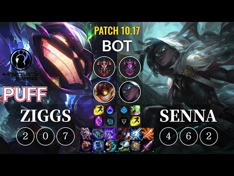 IG Puff Ziggs vs Senna Bot - KR Patch 10.17