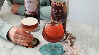 Non Alcoholic New York Sour and Non Alcoholic Spritz - Brunch Mocktails