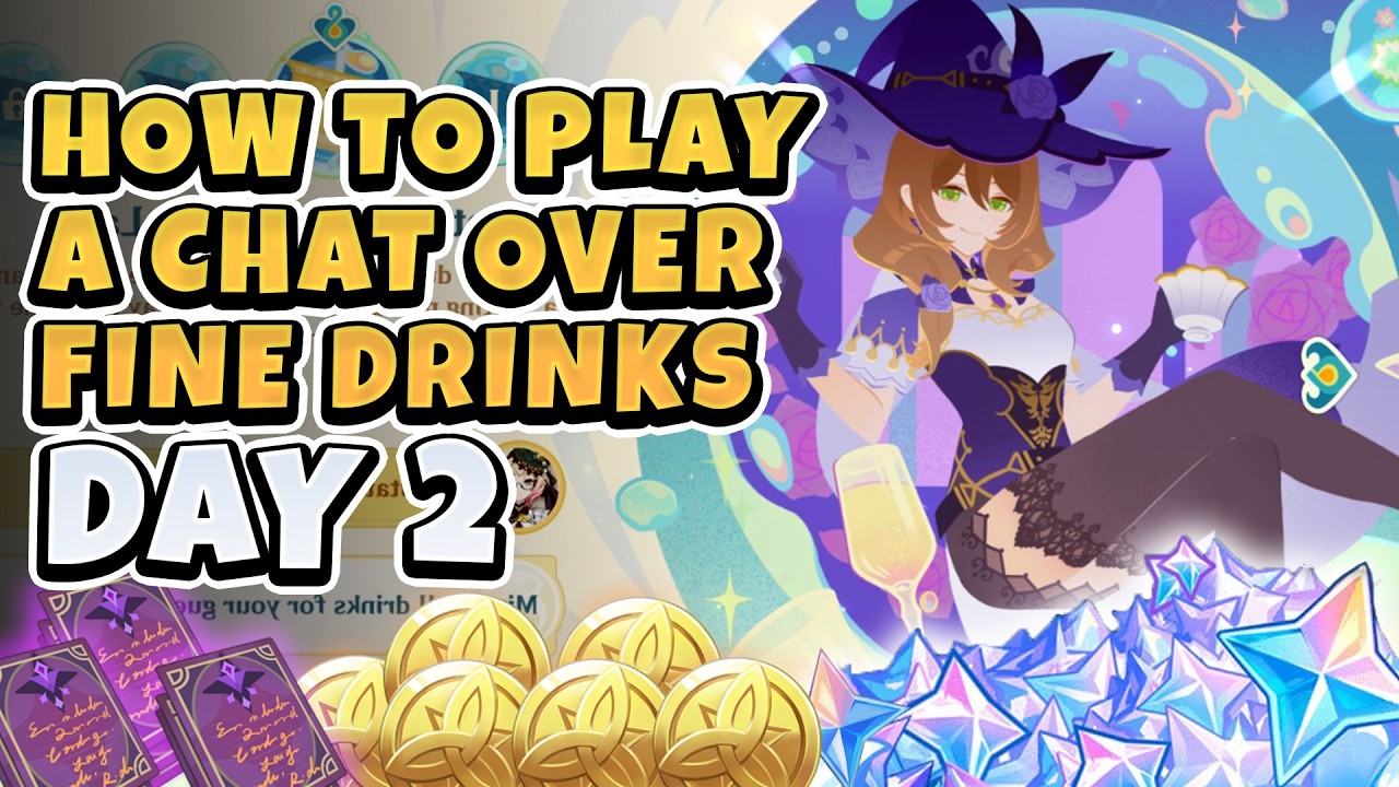 A Chat Over Fine Drinks Event Guide Day 2 | Emilie Drink Mix Secret Recipe | Genshin Impact Luna V